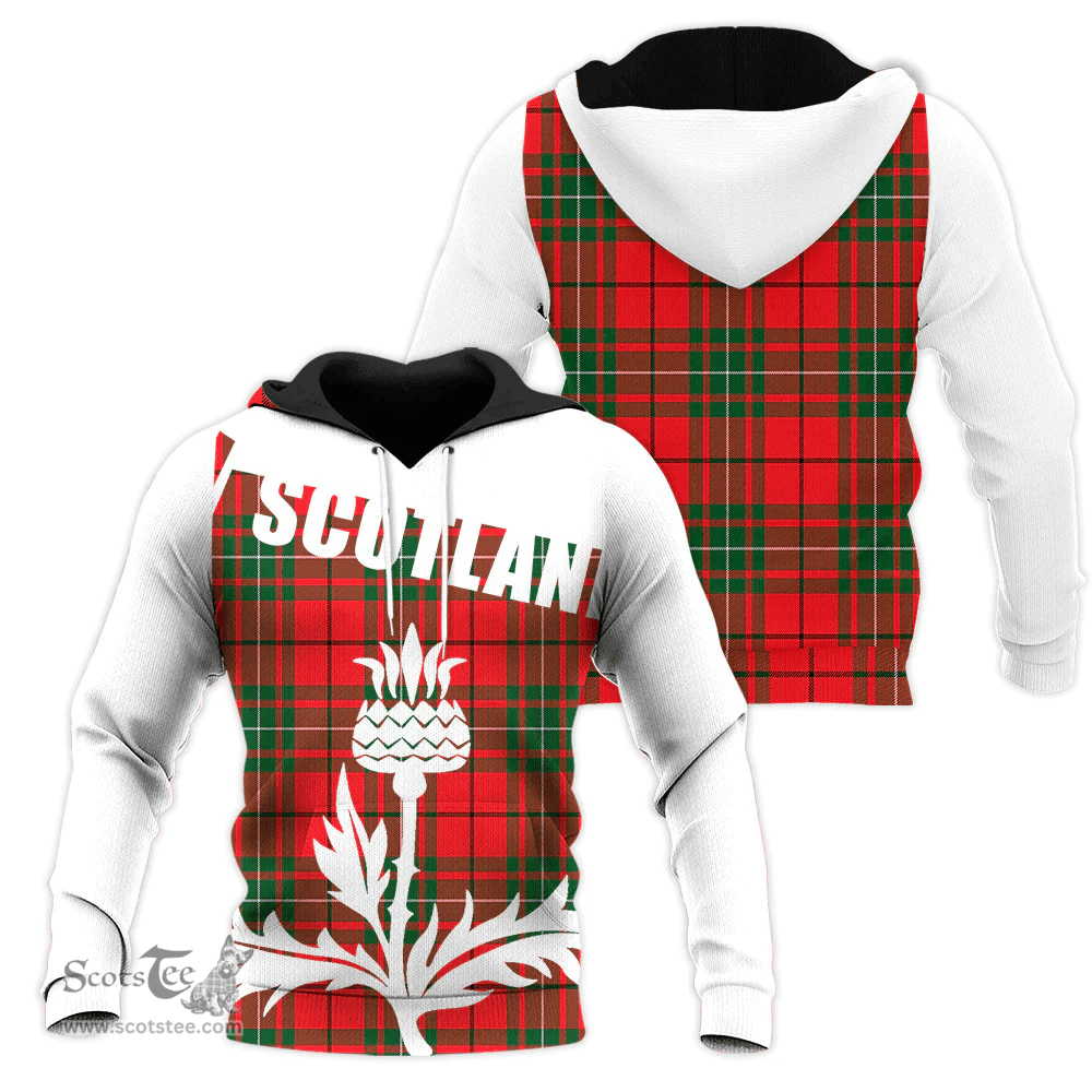 MacAulay Modern Clan Tartan Hoodie - Scottish Thistle Style