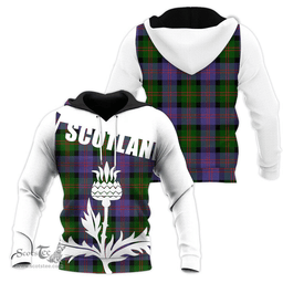 Blair Modern Clan Tartan Hoodie - Scottish Thistle Style