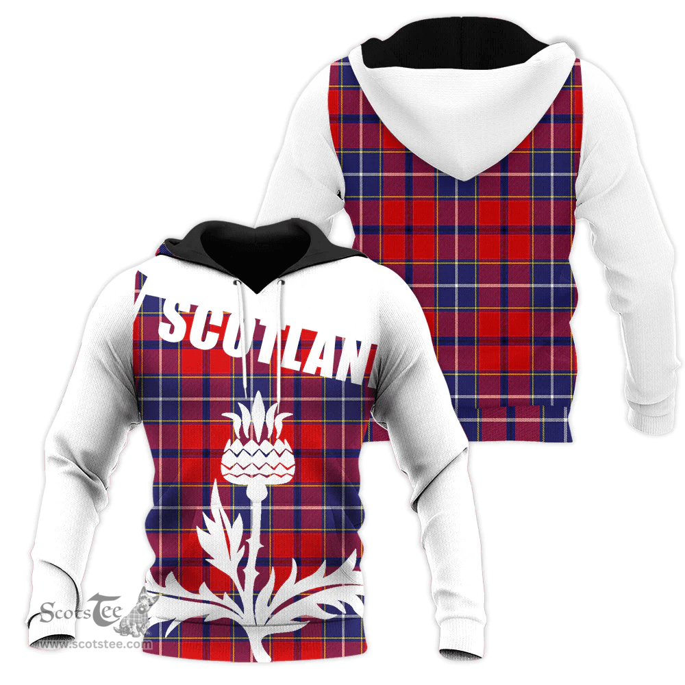 Wishart Dress Clan Tartan Hoodie - Scottish Thistle Style