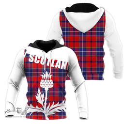 Wishart Dress Clan Tartan Hoodie - Scottish Thistle Style