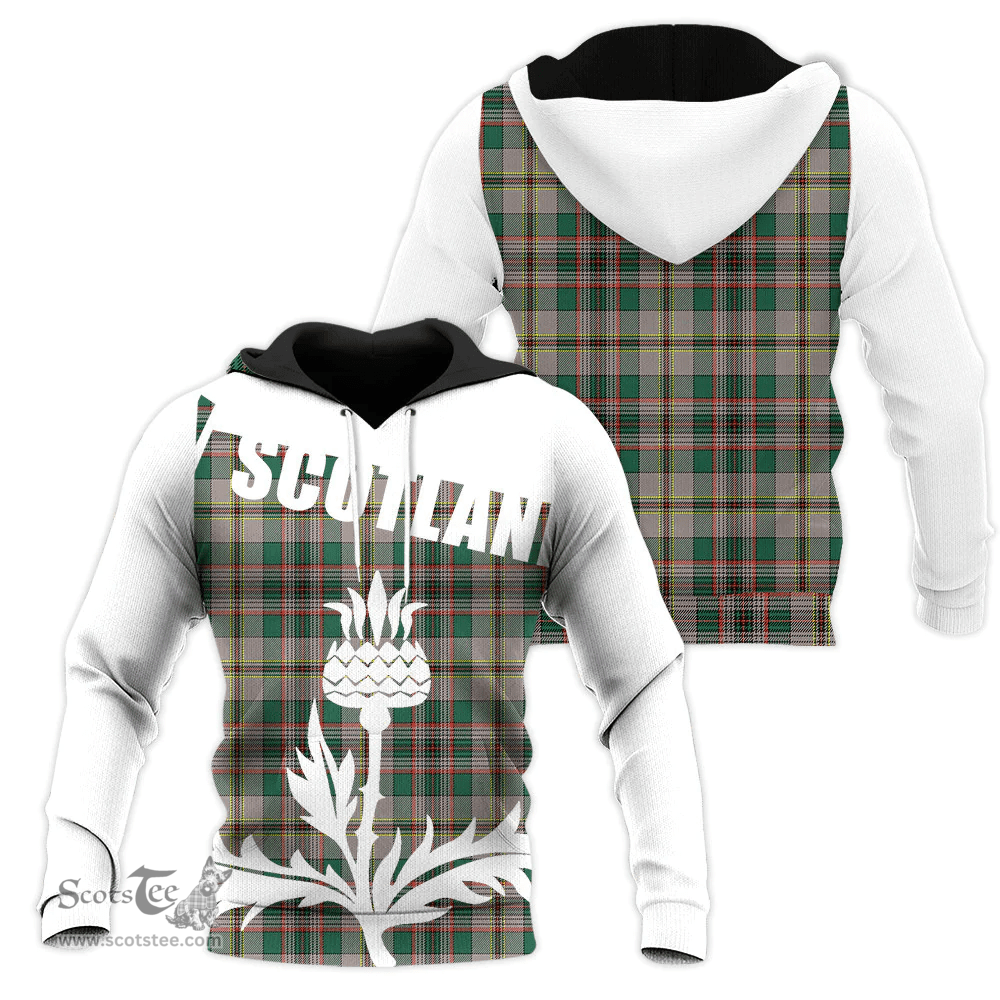 Craig Ancient Clan Tartan Hoodie - Scottish Thistle Style