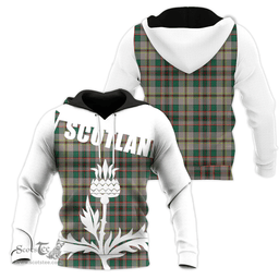 Craig Ancient Clan Tartan Hoodie - Scottish Thistle Style