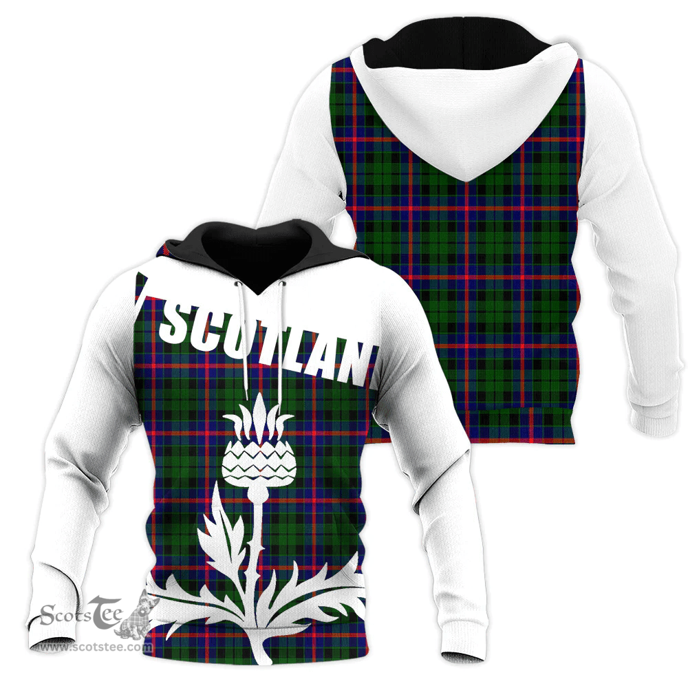 Morrison Modern Clan Tartan Hoodie - Scottish Thistle Style
