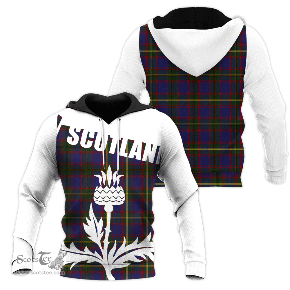 Durie Clan Tartan Hoodie - Scottish Thistle Style