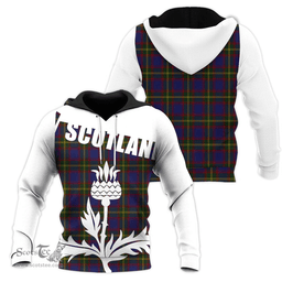 Durie Clan Tartan Hoodie - Scottish Thistle Style