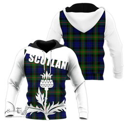 Gunn Modern Clan Tartan Hoodie - Scottish Thistle Style