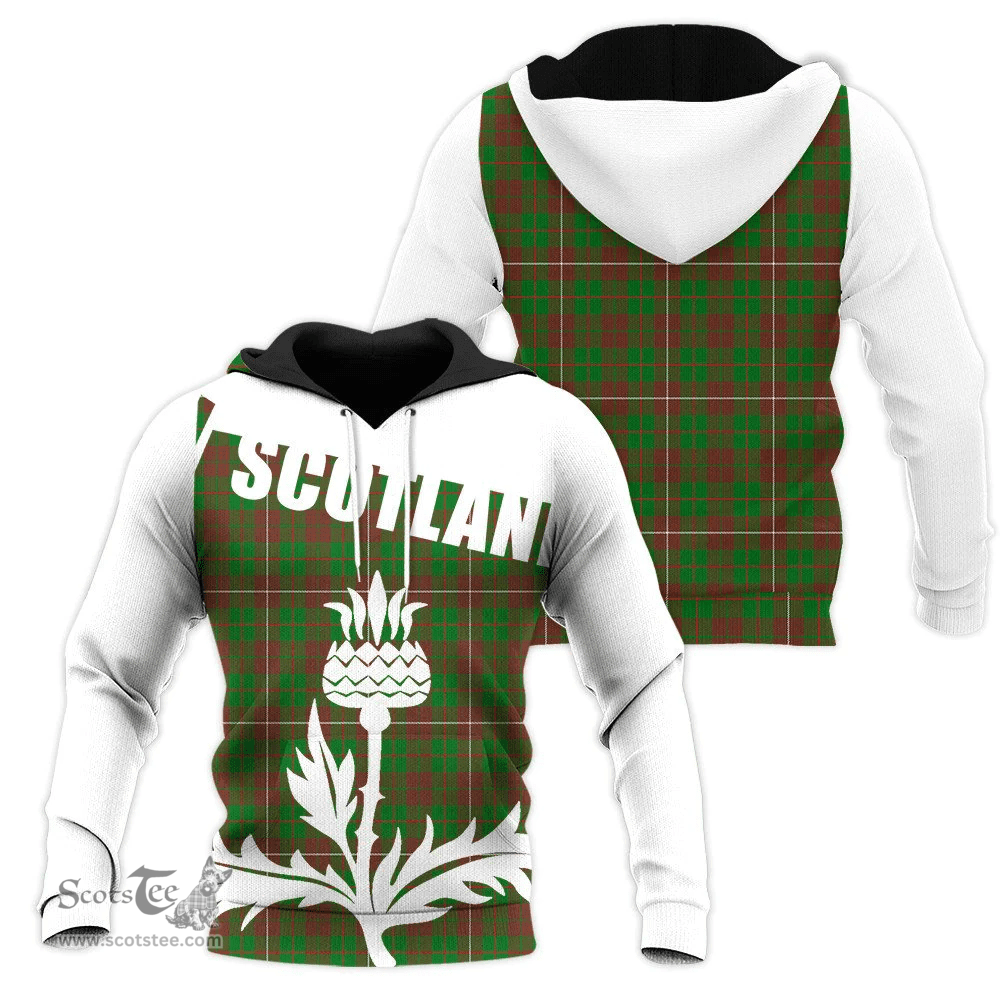 MacKinnon Hunting Modern Clan Tartan Hoodie - Scottish Thistle Style