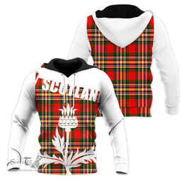 MacGill Modern Clan Tartan Hoodie - Scottish Thistle Style