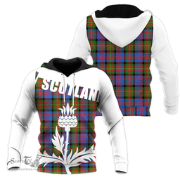 Carnegie Ancient Clan Tartan Hoodie - Scottish Thistle Style