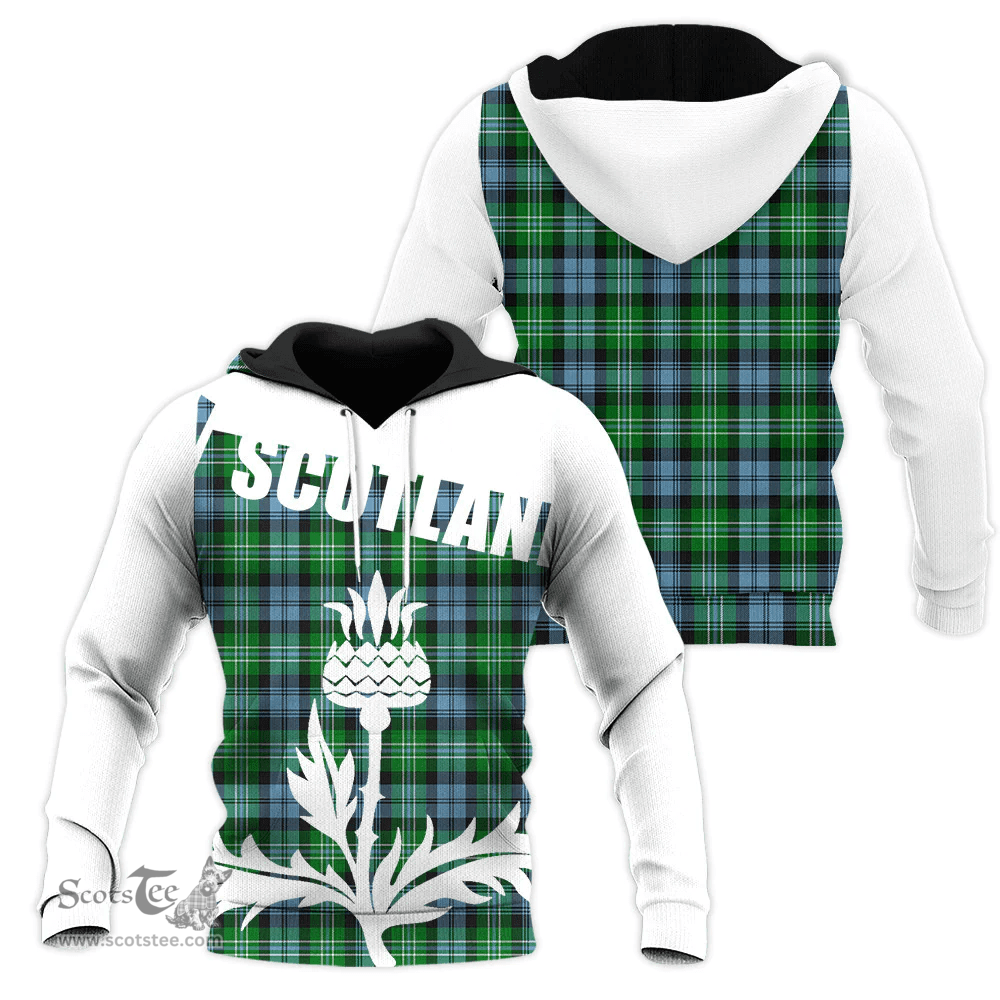 Arbuthnot Ancient Clan Tartan Hoodie - Scottish Thistle Style