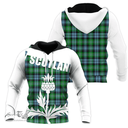 Arbuthnot Ancient Clan Tartan Hoodie - Scottish Thistle Style