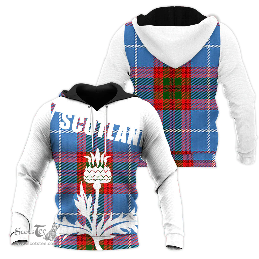 Pennycook Clan Tartan Hoodie - Scottish Thistle Style