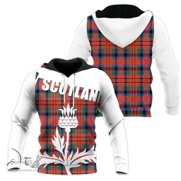 MacDuff Ancient Clan Tartan Hoodie - Scottish Thistle Style