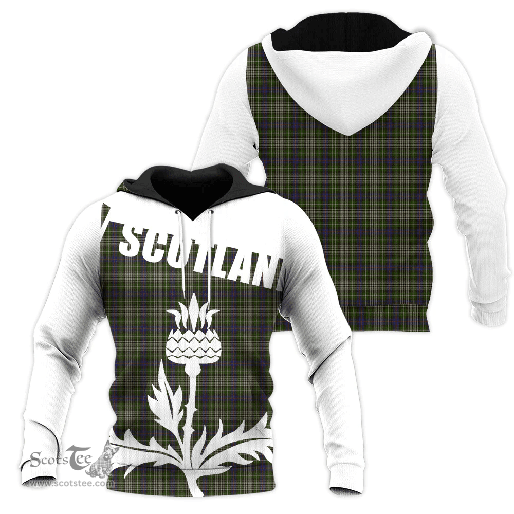 Davidson Tulloch Dress Clan Tartan Hoodie - Scottish Thistle Style