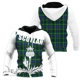 Stewart Hunting Modern Clan Tartan Hoodie - Scottish Thistle Style