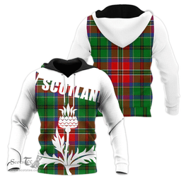 MacCulloch Clan Tartan Hoodie - Scottish Thistle Style