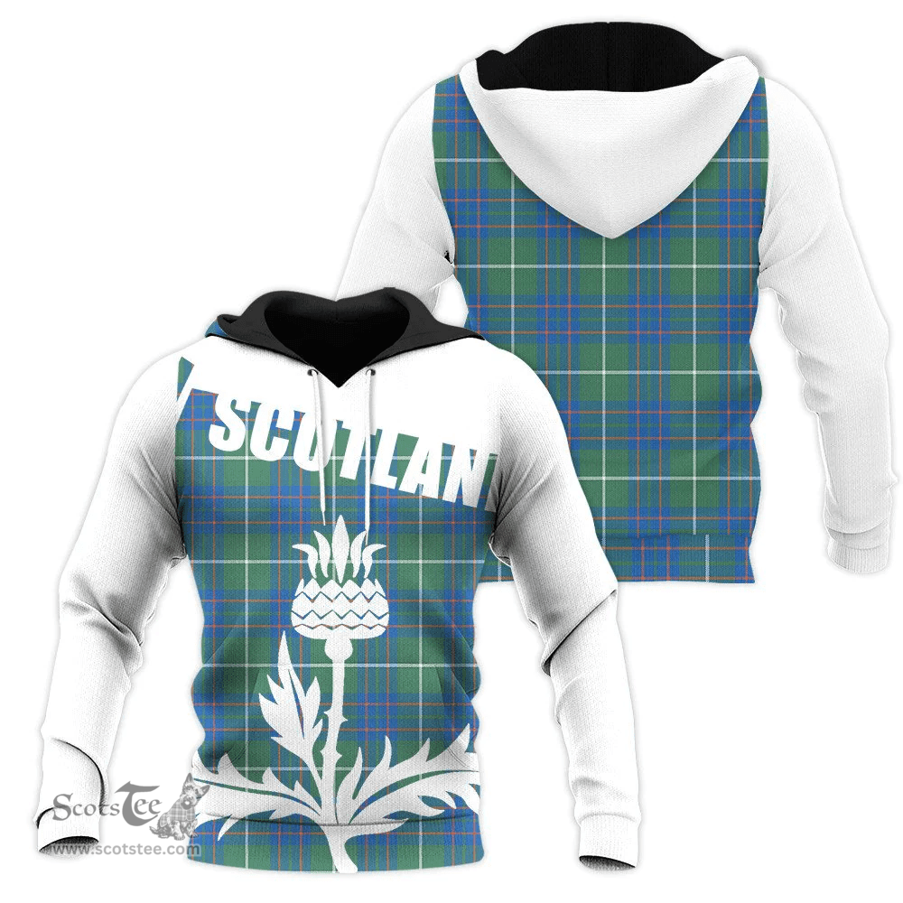 MacIntyre Hunting Ancient Clan Tartan Hoodie - Scottish Thistle Style