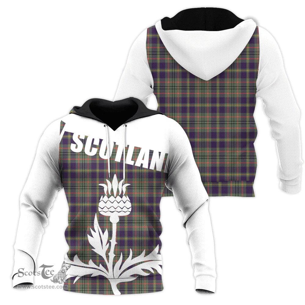 Taylor Weathered Clan Tartan Hoodie - Scottish Thistle Style