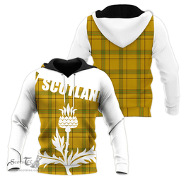 Houston Clan Tartan Hoodie - Scottish Thistle Style