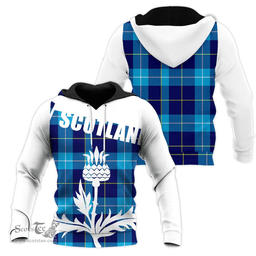 McKerrell Clan Tartan Hoodie - Scottish Thistle Style