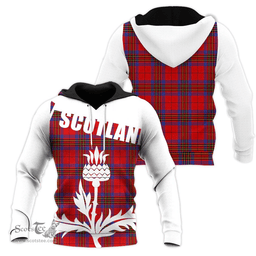 Leslie Modern Clan Tartan Hoodie - Scottish Thistle Style