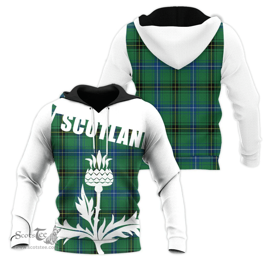 Henderson Ancient Clan Tartan Hoodie - Scottish Thistle Style