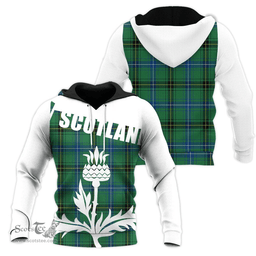 Henderson Ancient Clan Tartan Hoodie - Scottish Thistle Style