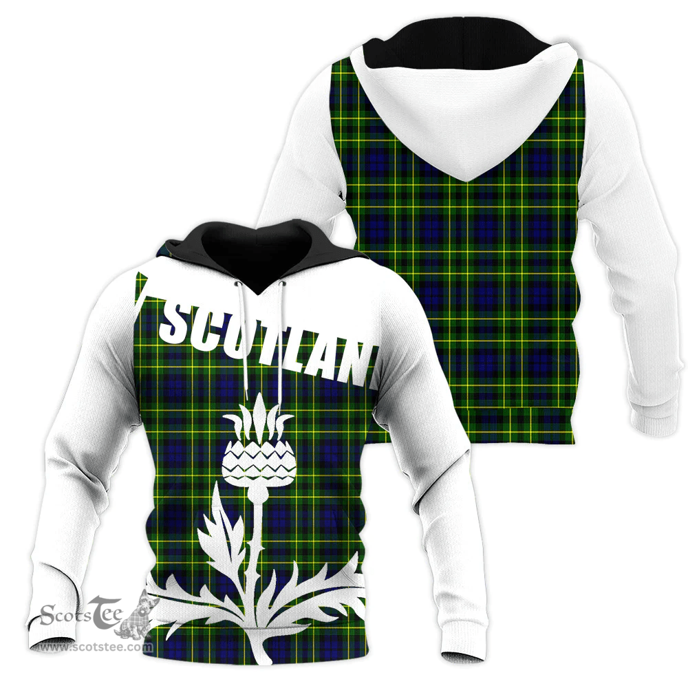 Campbell Of Breadalbane Modern Clan Tartan Hoodie - Scottish Thistle Style