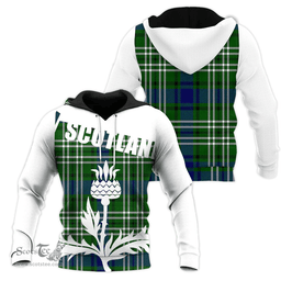Learmonth Clan Tartan Hoodie - Scottish Thistle Style