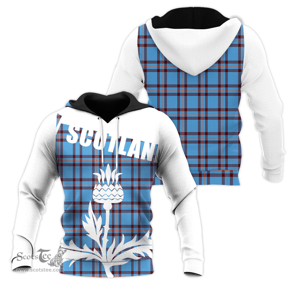 Elliot Ancient Clan Tartan Hoodie - Scottish Thistle Style