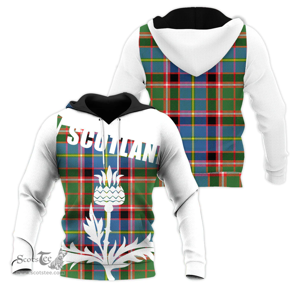 Aikenhead Clan Tartan Hoodie - Scottish Thistle Style