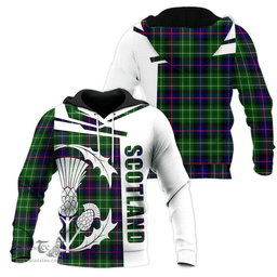 Leslie Hunting Clan Tartan Hoodie - Scottish Thistle Style