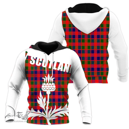 Gow Modern Clan Tartan Hoodie - Scottish Thistle Style