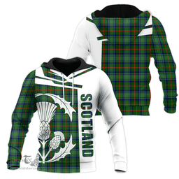 Cranstoun Clan Tartan Hoodie - Scottish Thistle Style