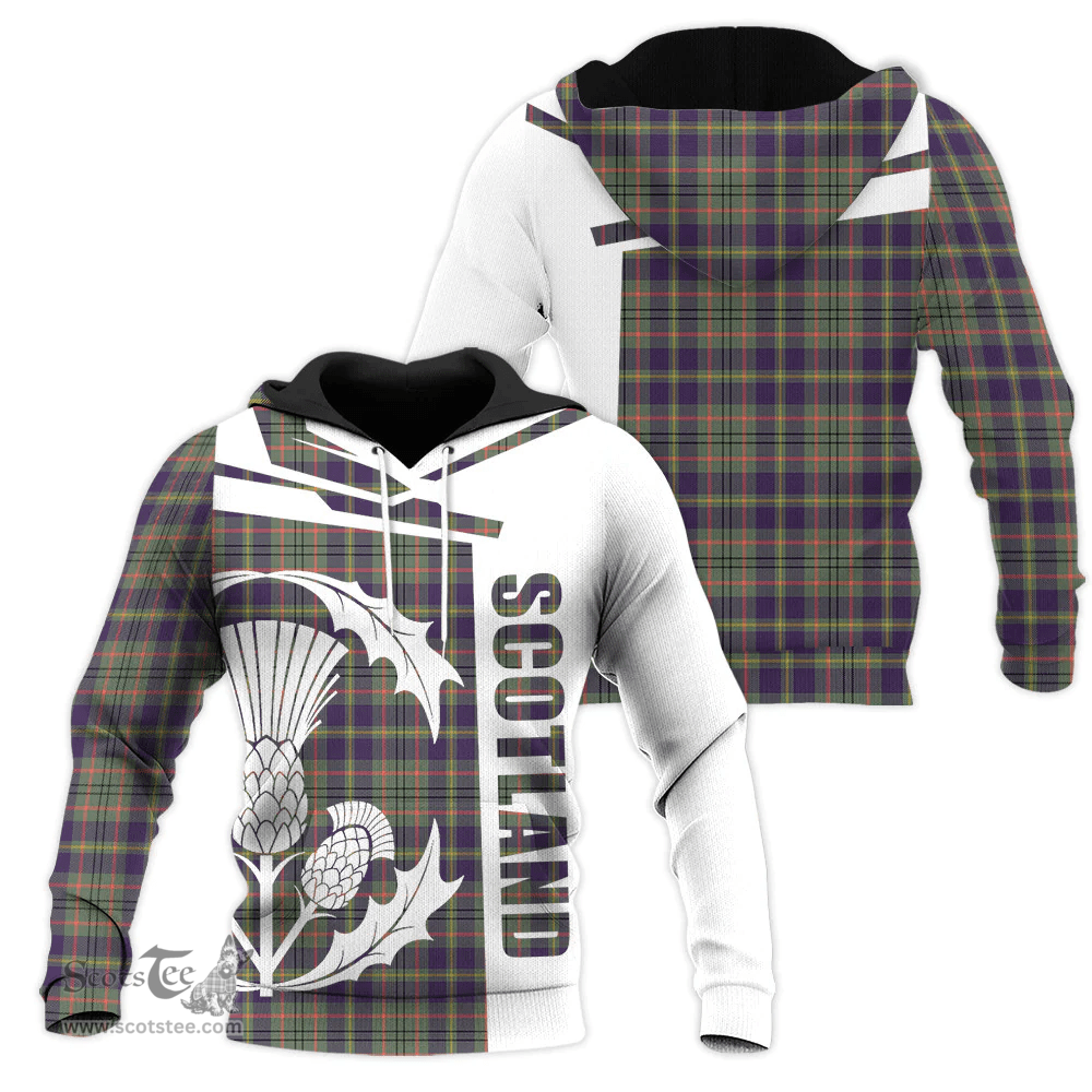 Taylor Weathered Clan Tartan Hoodie - Scottish Thistle Style