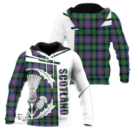 Logan Ancient Clan Tartan Hoodie - Scottish Thistle Style