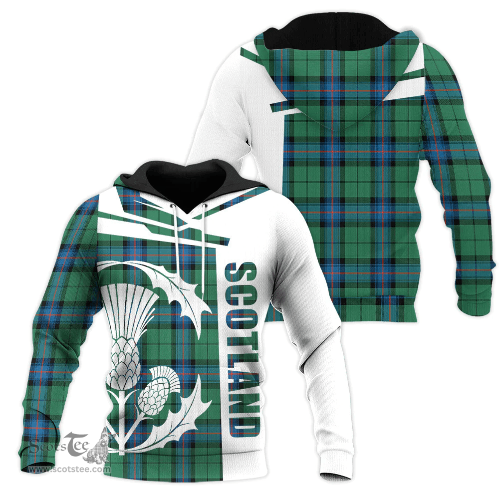 Armstrong Ancient Clan Tartan Hoodie - Scottish Thistle Style