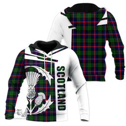 Urquhart Modern Clan Tartan Hoodie - Scottish Thistle Style