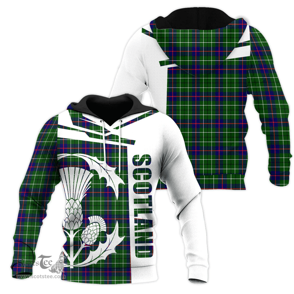 Duncan Modern Clan Tartan Hoodie - Scottish Thistle Style