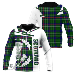 Duncan Modern Clan Tartan Hoodie - Scottish Thistle Style