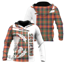 Stewart Royal Ancient Clan Tartan Hoodie - Scottish Thistle Style