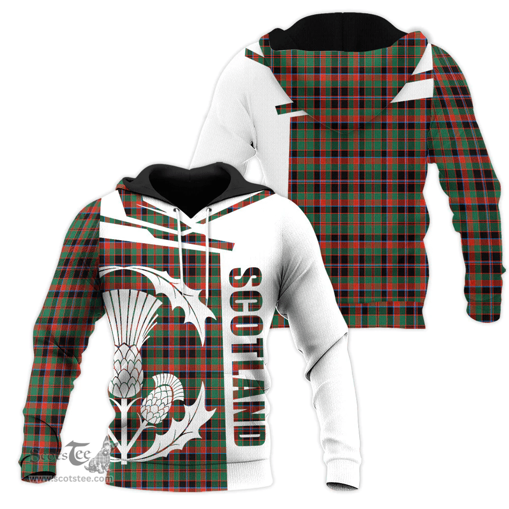 Cumming Hunting Ancient Clan Tartan Hoodie - Scottish Thistle Style