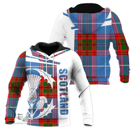Preston Clan Tartan Hoodie - Scottish Thistle Style