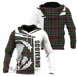 Crosbie Clan Tartan Hoodie - Scottish Thistle Style