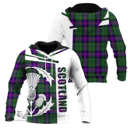 Armstrong Modern Clan Tartan Hoodie - Scottish Thistle Style
