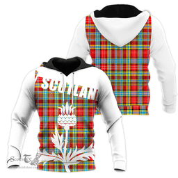 Ogilvie Clan Tartan Hoodie - Scottish Thistle Style