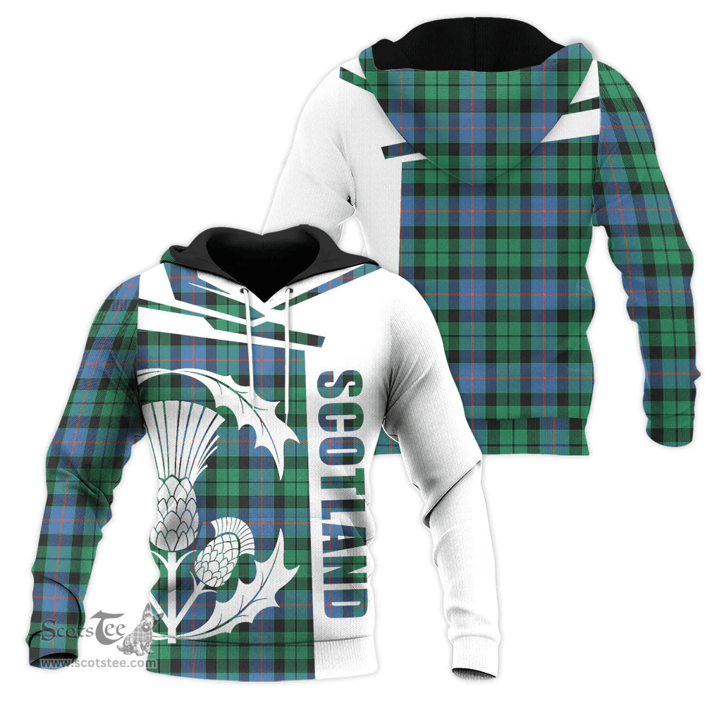Morrison Ancient Clan Tartan Hoodie - Scottish Thistle Style