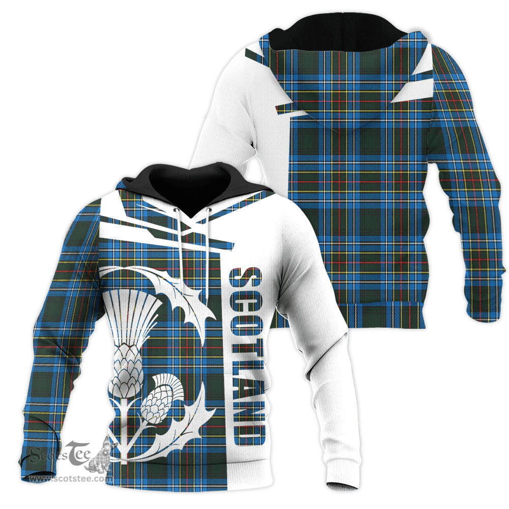 Cockburn Modern Clan Tartan Hoodie - Scottish Thistle Style