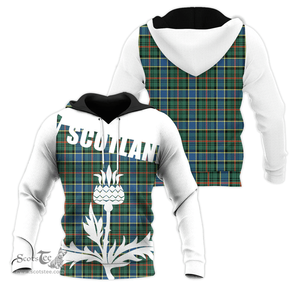 Ogilvie Hunting Ancient Clan Tartan Hoodie - Scottish Thistle Style
