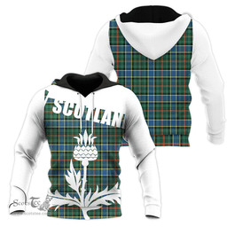 Ogilvie Hunting Ancient Clan Tartan Hoodie - Scottish Thistle Style